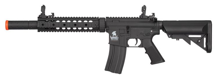 Lancer Tactical LT-15 M4 SD 9â€ Hybrid Gen 2 Low FPS AEG Airsoft Rifle, Black