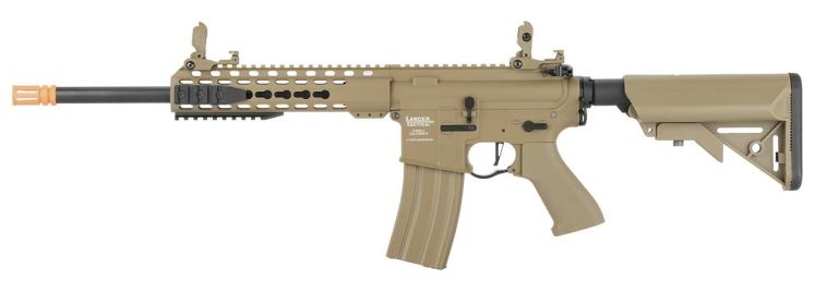 Lancer Tactical LT-19 M4 10â€ ProLine High FPS AEG Airsoft Rifle, Tan