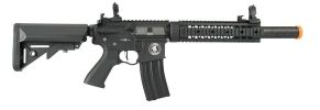 Lancer Tactical M4 SD Proline Series 9" Rail High FPS Airsoft Rifle, Black