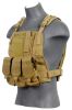 Lancer Tactical Molle Plate Carrier Vest in Tan