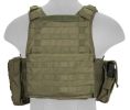 Lancer Tactical Nylon Tactical Assault Plate Carrier, Olive Drab