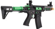 Lancer Tactical ProLine Series NEEDLETAIL PDW High FPS AEG Airsoft Rifle, Black / Green