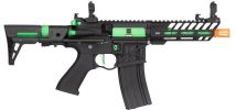 Lancer Tactical ProLine Series NEEDLETAIL PDW High FPS AEG Airsoft Rifle, Black / Green