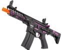 Lancer Tactical ProLine Series NEEDLETAIL PDW High FPS AEG Airsoft Rifle, Black / Purple