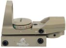 Lancer Tactical Red/Green Dot Reflex Sight, 4 Reticles - Tan