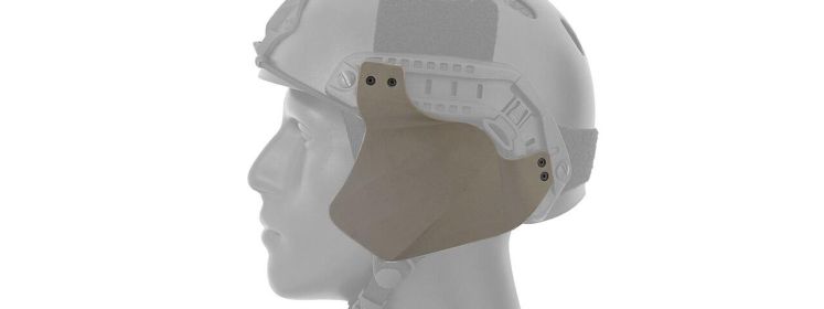 Lancer Tactical Side Covers for Military Style Railed Helmets - Foliage Green