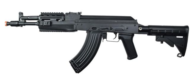 LCT AK-104 AEG Airsoft Rifle w/ LE Stock, Black