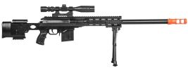 P2589 Plastic Railed Spring Sniper Rifle, Black