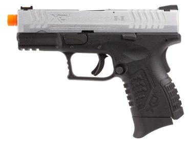 Springfield Armory XDM 3.8â€ Compact Gas Blowback Airsoft Pistol, Silver / Black