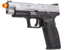 Springfield Armory XDM 4.5â€ Compact Gas Blowback Airsoft Pistol, Silver / Black