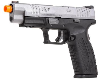 Springfield Armory XDM 4.5â€ Compact Gas Blowback Airsoft Pistol, Silver / Black
