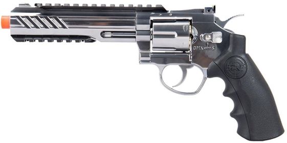 SRC Titan 6" Full Metal Co2 Airsoft Revolver, Silver