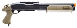 Tactical Force Tri-Shot Airsoft Shotgun, Black / Tan