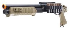 Tactical Force Tri-Shot Airsoft Shotgun, Black / Tan