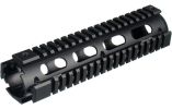UTG PRO Model 4/15 Mid Length Quad Rail System, RIS, Black