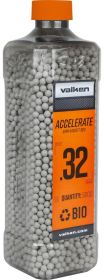 Valken Accelerate 0.32g BBs, 5000 CT., White, Bio