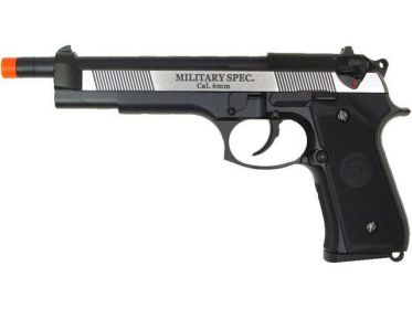 WE M92 Long Barreled Full Metal Semi Auto Gas/CO2 Blowback Pistol