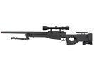 Well MB08 Bolt Action Airsoft Sniper Rifle w/ Scope and Bipod, Black