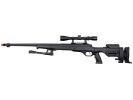 Well MB12 Heavy Weight Bolt Action Airsoft Sniper Rifle w/ Scope & Bipod, Black