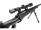 Well MB12 Heavy Weight Bolt Action Airsoft Sniper Rifle w/ Scope & Bipod, Black