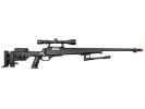 Well MB12 Heavy Weight Bolt Action Airsoft Sniper Rifle w/ Scope & Bipod, Black