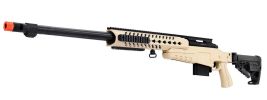 WellFire MB4418-1 Bolt Action Airsoft Sniper Rifle, Tan