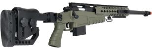 WellFire MB4418-2 Bolt Action Airsoft Sniper Rifle, OD Green