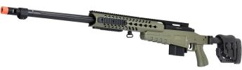 WellFire MB4418-2 Bolt Action Airsoft Sniper Rifle, OD Green