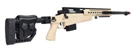 WellFire MB4418-2 Bolt Action Airsoft Sniper Rifle, Tan
