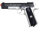 WG Full Metal US Combat 1911 CO2 Airsoft Pistol, Black/Silver