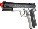 WG Full Metal US Combat 1911 CO2 Airsoft Pistol, Black/Silver