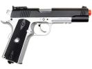 WG Full Metal US Combat 1911 CO2 Airsoft Pistol, Black/Silver