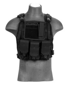 Lancer Tactical CA-301BN Molle Plate Carrier Vest in Black