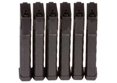 KWA K120 Polymer Midcap Magazine for M4 / M16 Series Airsoft AEG Rifles, 6ct