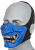 Yokai Ogre Padded Polymer Lower Face Mask, Blue