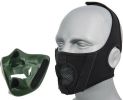 Yokai Ogre Padded Polymer Lower Face Mask, Green