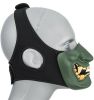 Yokai Ogre Padded Polymer Lower Face Mask, Green