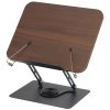 Book Stand for Reading, Adjustable Book Holder with 360° Swivel Base