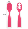 2Pcs Baby Spoons, Feeding Littles, Silicone Pre-Spoon for Kids
